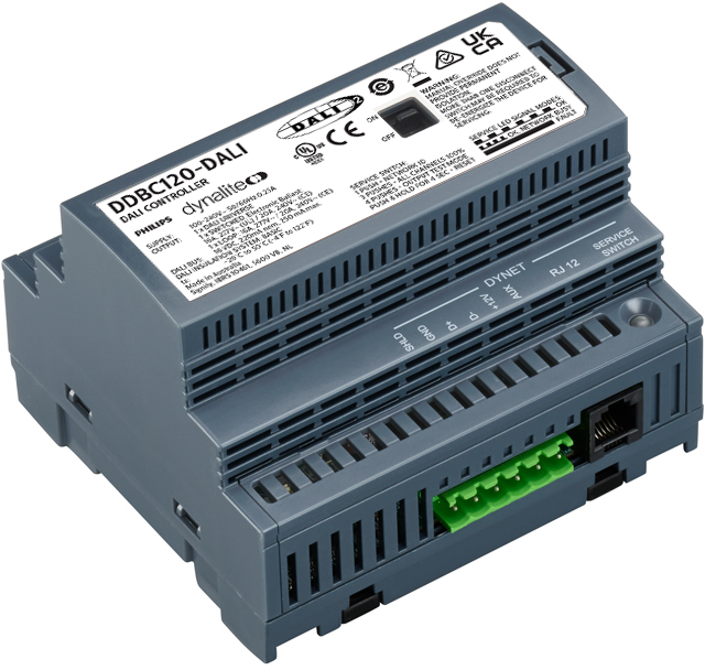 DDBC120-DALI v4 | 1 x Universe DALI2 Driver Controller and Single  Master gateway (+ 1 x 20Amp Relay)