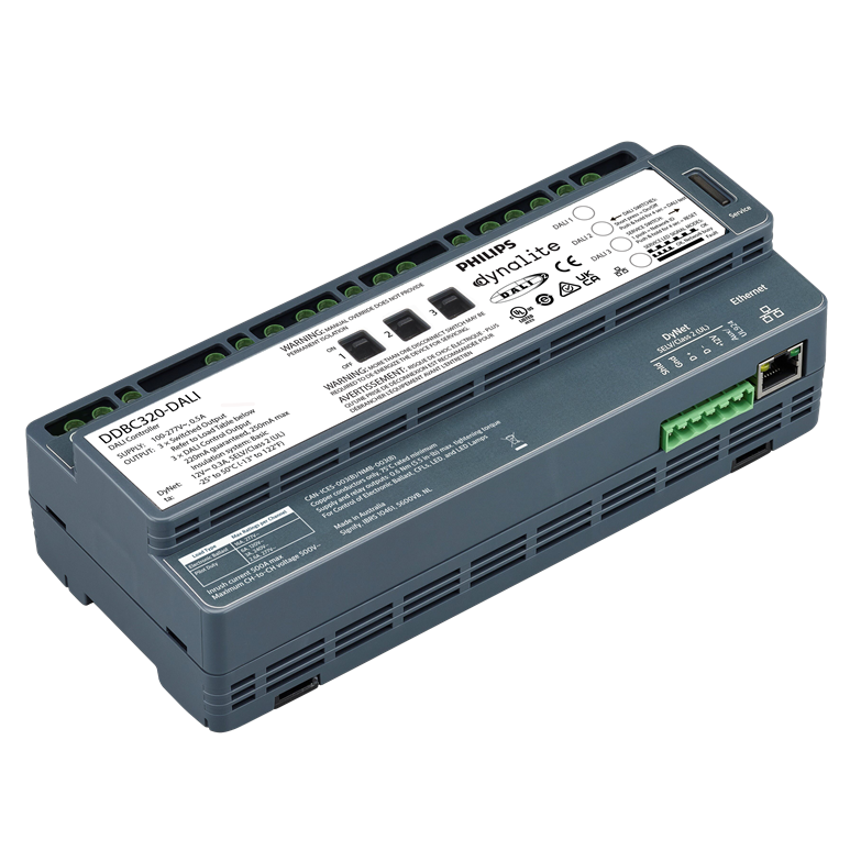 DDBC320-DALI v3 | 3 x Universe DALI 2 Driver Controller and Single  Master gateway (+ 3 x 20Amp Relay)