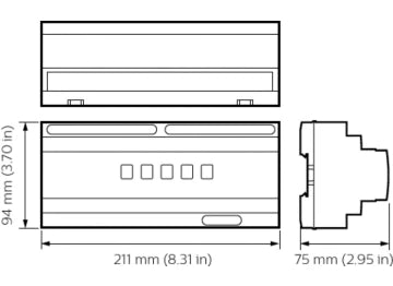 DDBC516-FR | 5 Channel Driver Controller with Power Relays (+5 x 16Amp Relays) (1-10, DSI, DALI broadcast, or 1 Universe of DALI addressing)