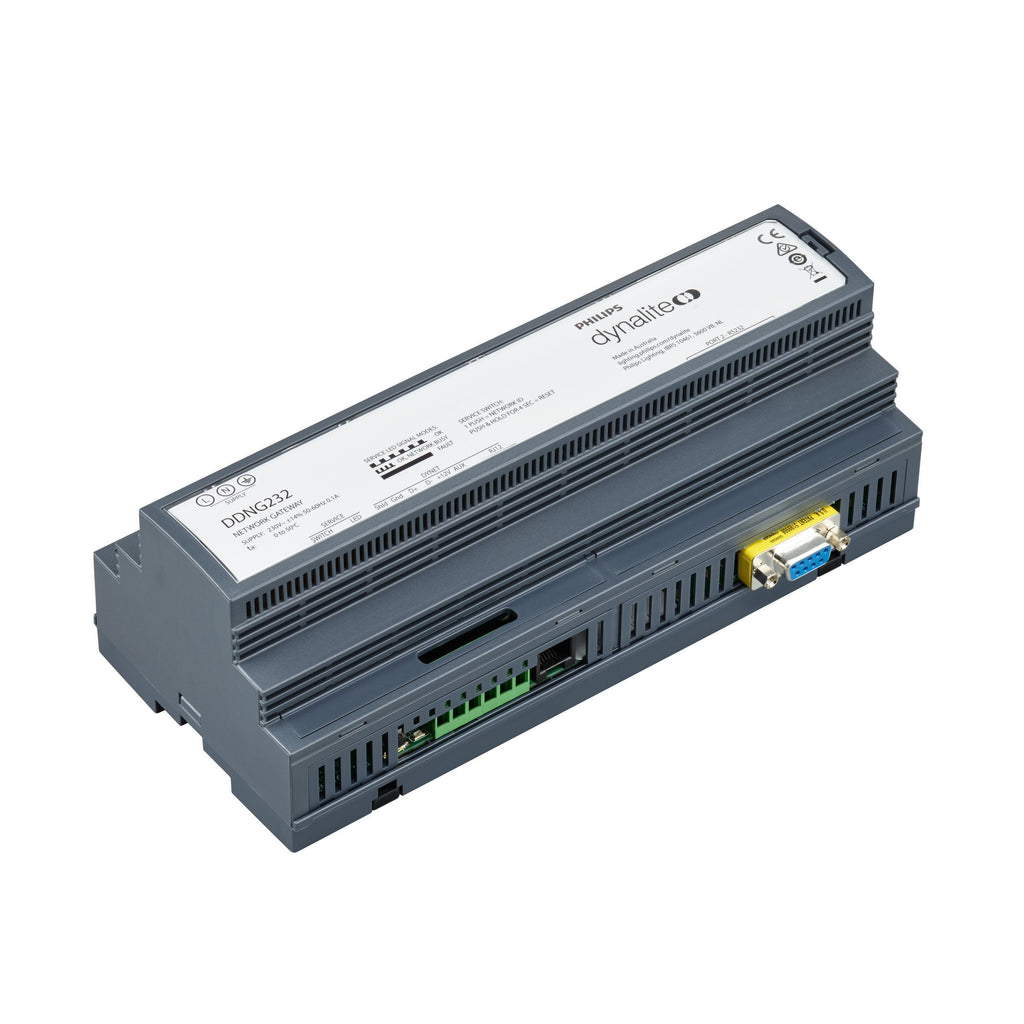 DDNG232 v3 | DIN-Rail Mounted DyNet to RS232 Gateway
