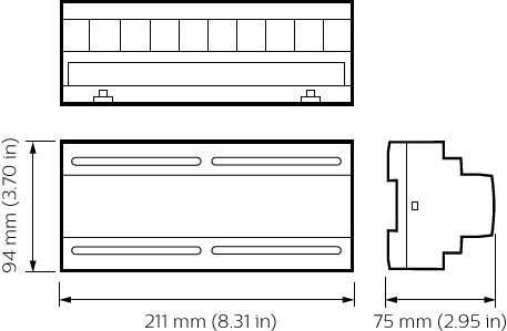 DDNG232 v3 | DIN-Rail Mounted DyNet to RS232 Gateway