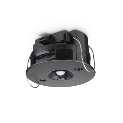 DUS360CR-D-RAL9005 | Multi functional Ceiling Recessed Mount Sensor - 360˚ Motion Detector, PE Cell - DALI Single Master communications port, RAL9005