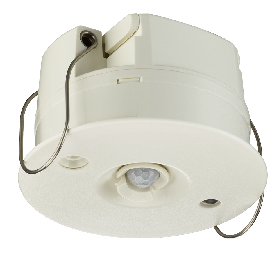 DUS360CR-RAL9005  | Multi functional Ceiling Recessed Mount Sensor - 360˚ Motion Detector, PE Cell, IR Receiver, in a RAL9005 finish