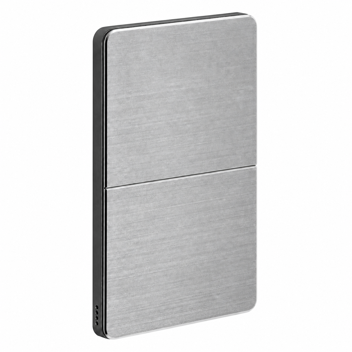 Dynalite Antumbra four button panel - Aluminium fascia with Magnesium rim