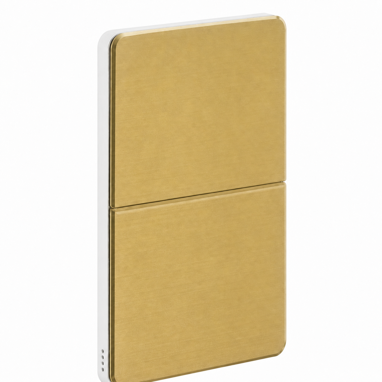 Dynalite Antumbra four button panel - Gold fascia with White rim