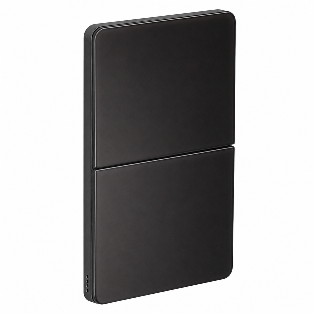 Dynalite Antumbra four button panel - Magnesium fascia with Magnesium rim