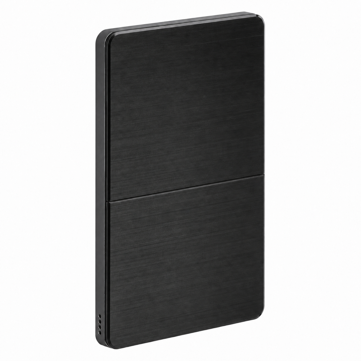 Dynalite Antumbra four button panel - Noir fascia with Magnesium rim