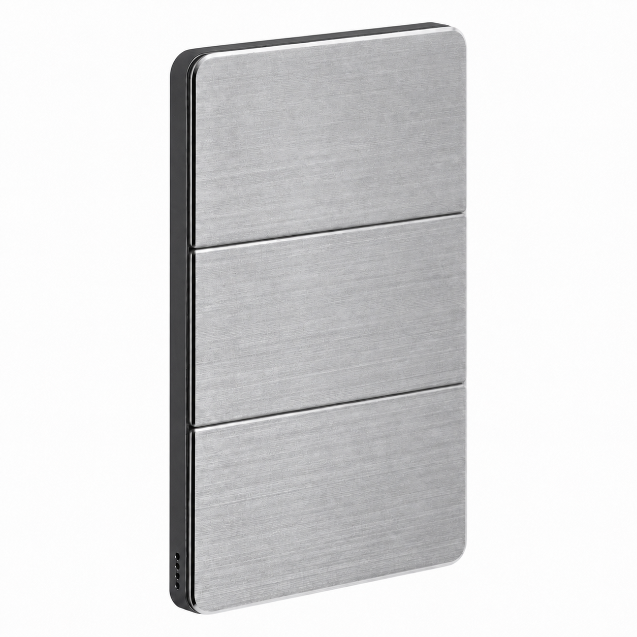 Dynalite Antumbra six button panel – Aluminium fascia with Magnesium rim