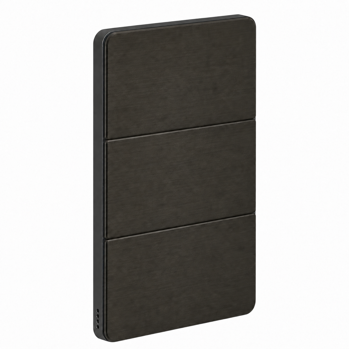 Dynalite Antumbra six button panel – Jet Grey fascia with Magnesium rim