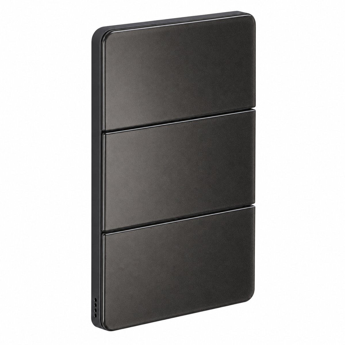 Dynalite Antumbra six button panel – Magnesium fascia with Magnesium rim