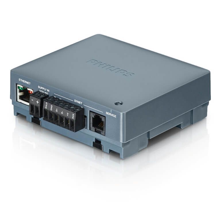 PDEB | Philips Dynalite Ethernet Bridge  - DIN-Rail Mounted, DyNet to Ethernet